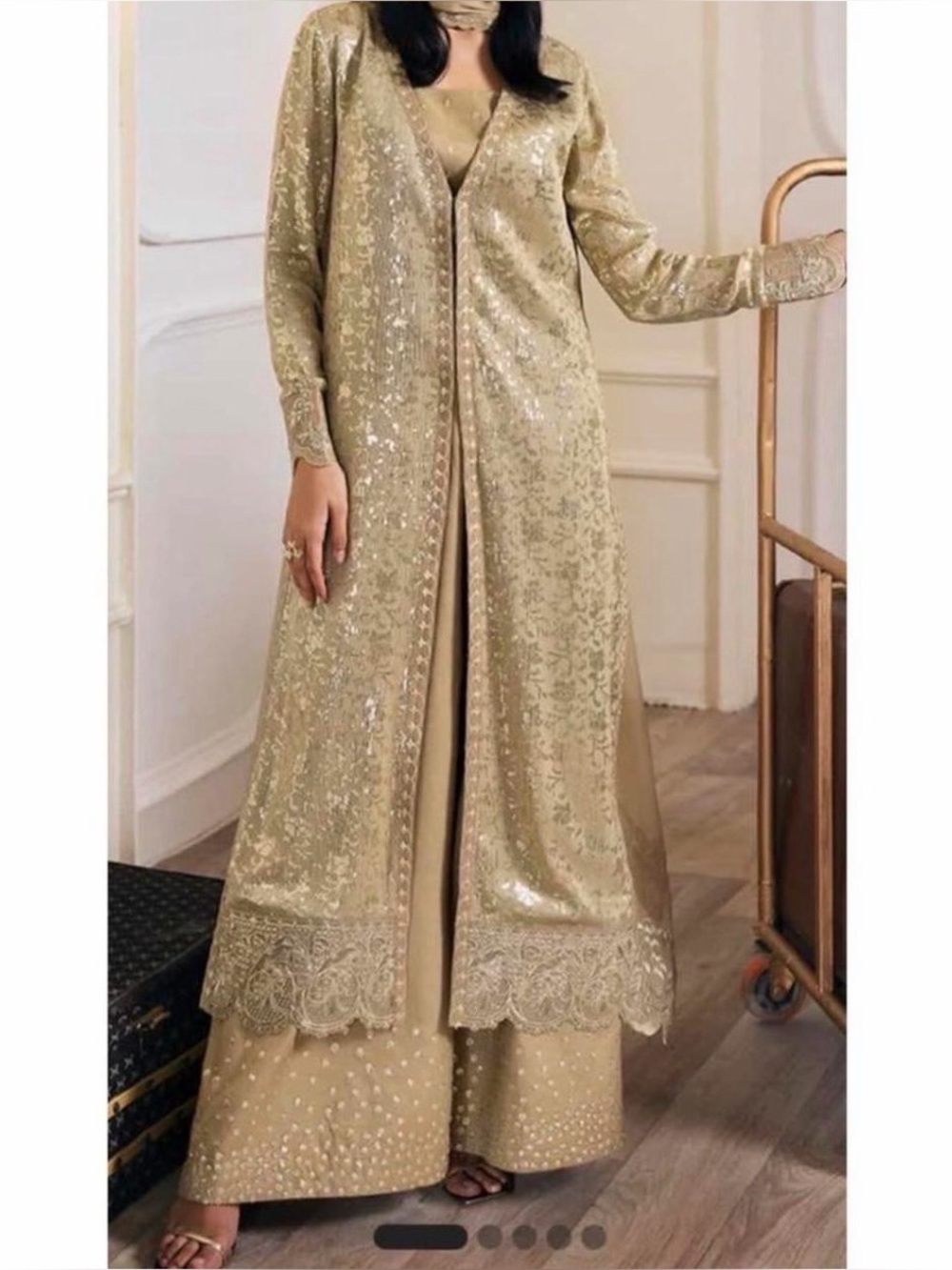 Vanya Gold Pakistani Suit